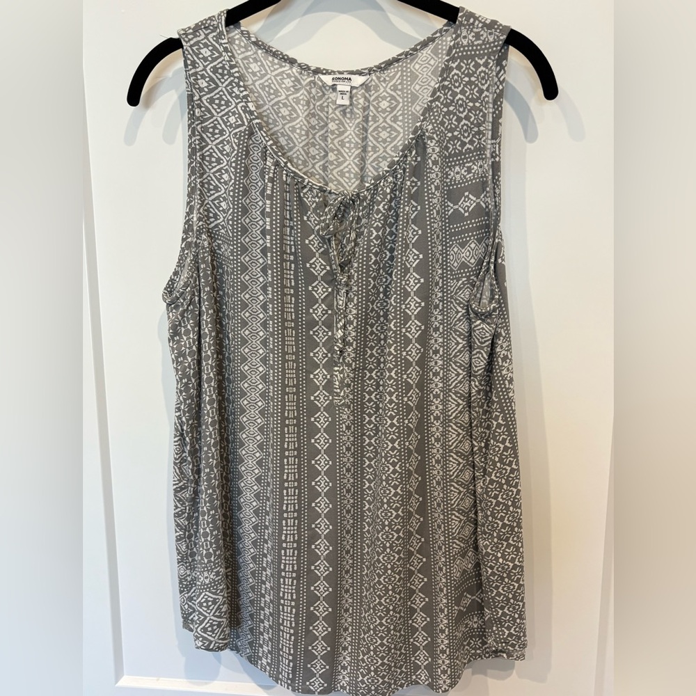 Sonoma Sleeveless Relaxed Tank Top